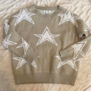 She + Sky star sweater - small